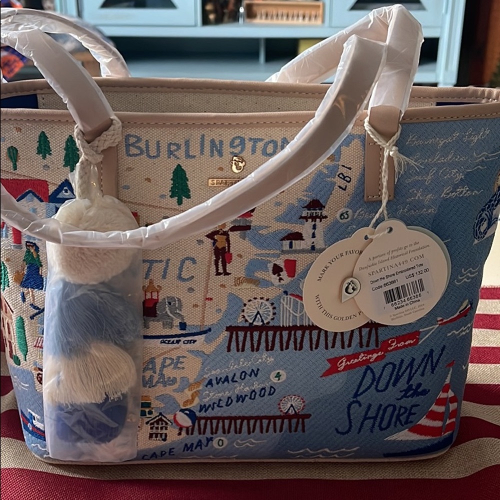 Down the Shore tote bag